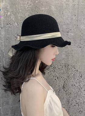 旅游渔夫帽盆帽女女士韩版春夏季