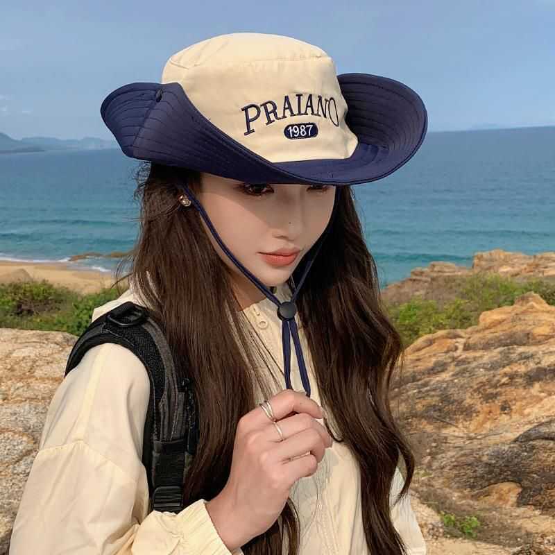 户外盆帽女防晒登山韩版百搭夏季