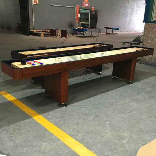 WM1201,3.6米标准沙弧球台家用沙弧球桌沙壶球台桌上沙狐球桌实木 - 封面
