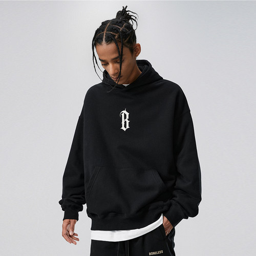 BONELESS针织帽衫于适同款