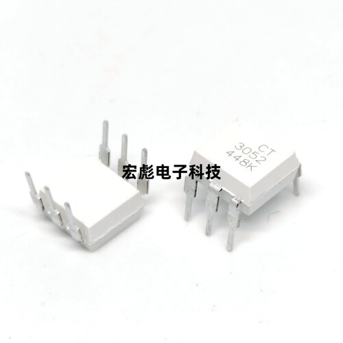原装CT兆龙 CT3052 直插DIP6 双向可控硅 光耦 MOC光电耦合器芯片