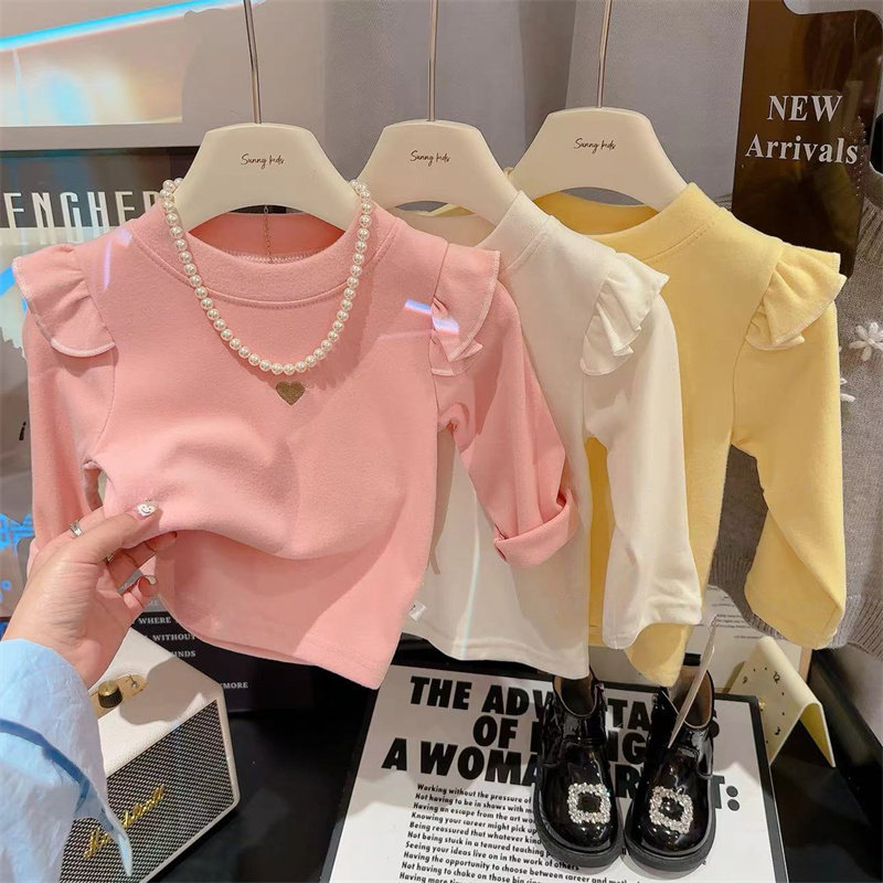 女童打底衫2025冬季新款抗寒内搭女宝宝保暖长袖T恤上衣打底花边,童装/婴儿装/亲子装,T恤,淘宝优惠券,粉丝福利购,淘宝优惠卷