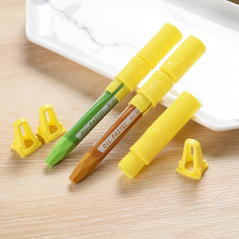 油画棒延长器削笔器多功能蜡笔笔帽接笔器油画棒延长寿命加长器