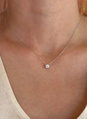 S925银轻奢高级感蛇骨链赵露思同款鼻屎链项链锁骨链