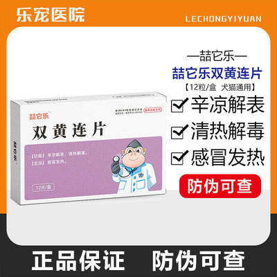 宠物双黄连片猫鼻支发烧药
