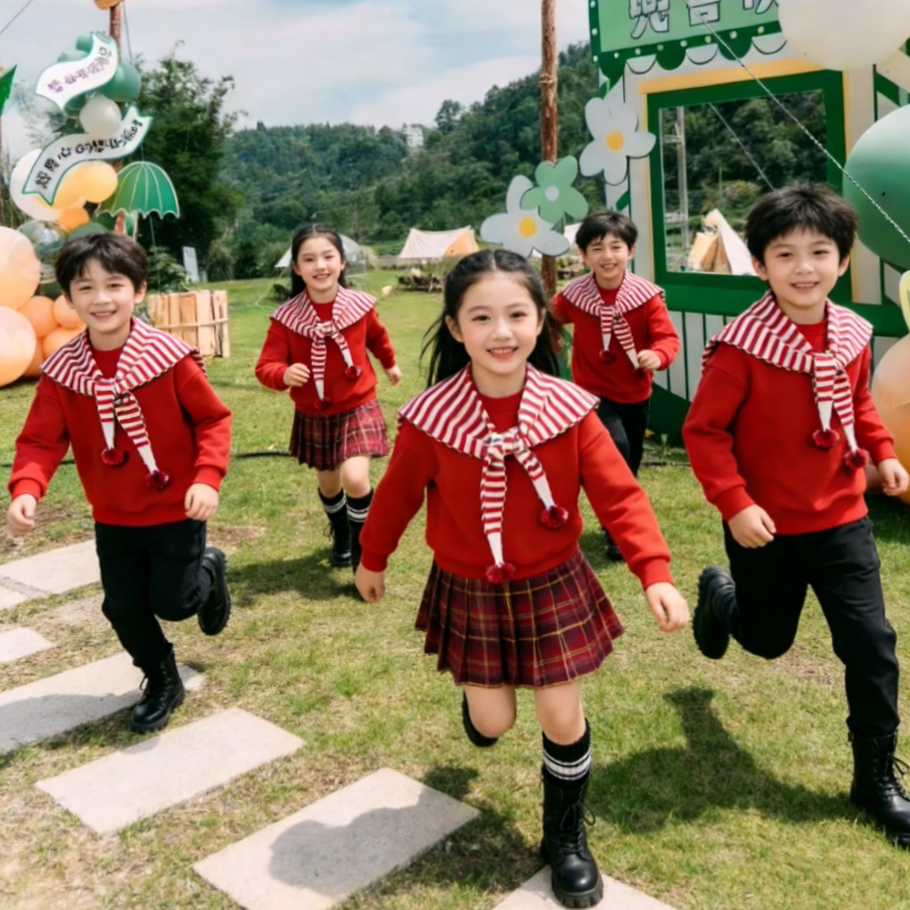 马年儿童合唱演出服喜庆幼儿园大合唱团小学生卫衣套装朗诵啦啦队,童装/婴儿装/亲子装,套装,淘宝优惠券,粉丝福利购,淘宝优惠卷