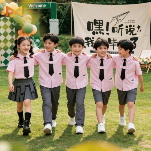 儿童学院风条纹西裤合唱演出服