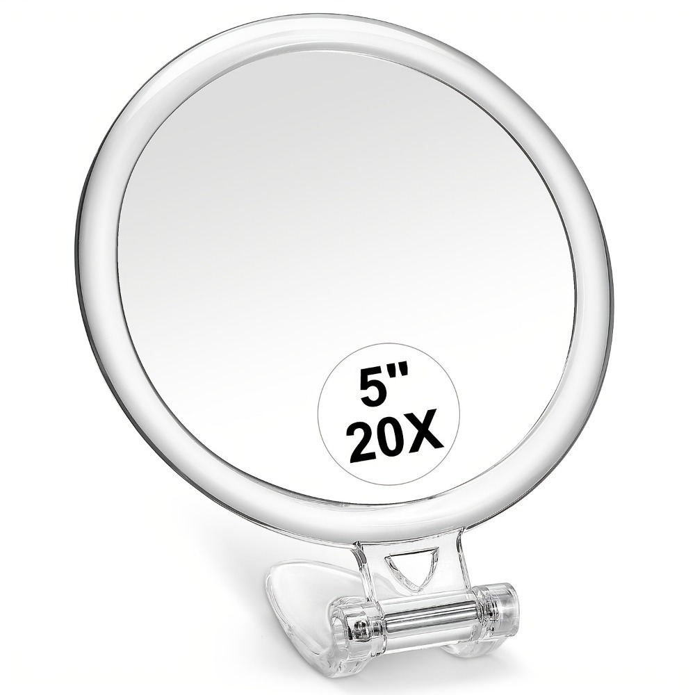 折叠双面化妆镜子放大10X15X30X脸部挤黑头粉刺痘痘神器360度旋转