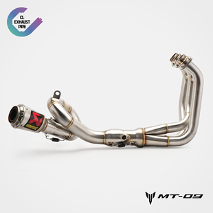 适用2014-2020款雅马哈MT09摩托车排气管全段回旋天蝎改装不锈钢