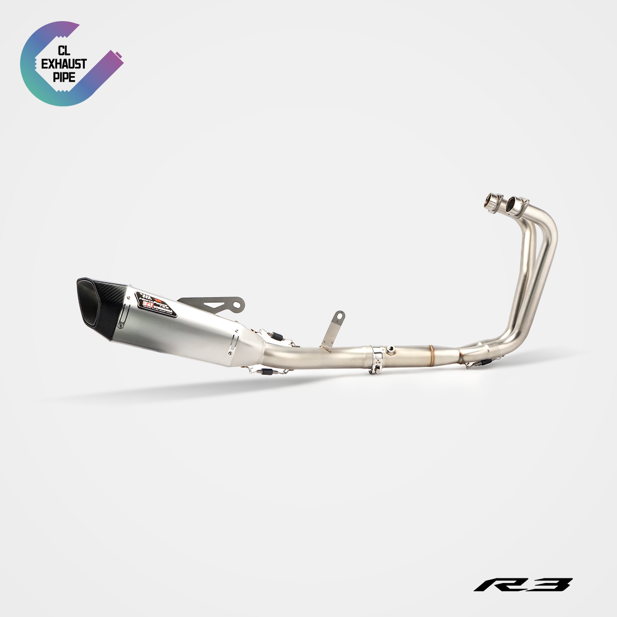 雅马哈R3碳纤维TSS全段排气管