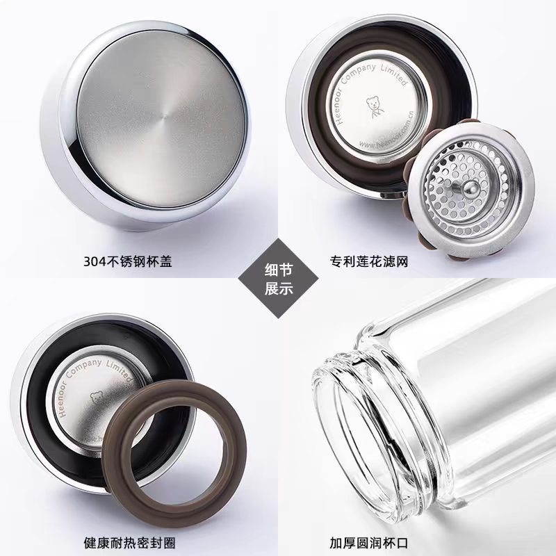 希诺配件 杯盖 单层玻璃杯鹅蛋杯配件 XN-7715 7716 7717 7718图片