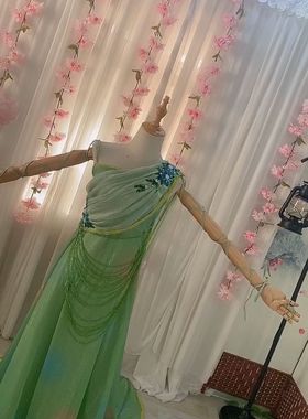 章鱼古风七仙青儿影视写真古装演出服