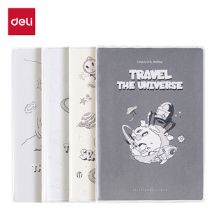 得力T3272问苍穹胶套本a5笔记本学生办公用记事本横线本 新品