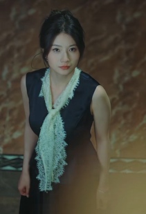 半身裙两件套连衣裙女 上衣 含情泪苏念兰岚同款 蕾丝V领无袖