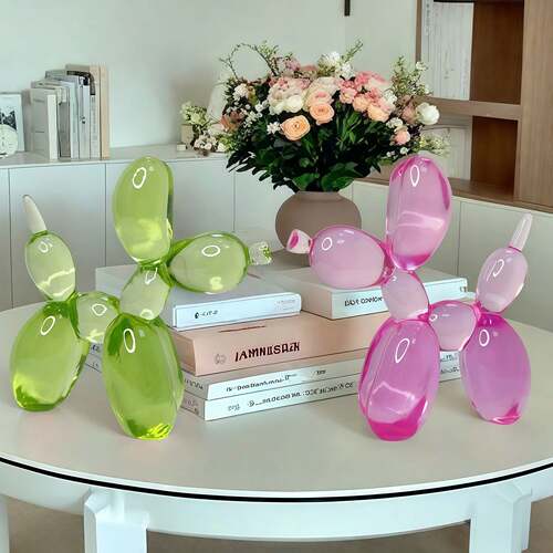 New Cartoon Balloon Dog Resin Ornament, Desk Decor