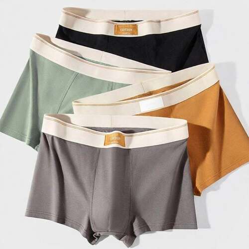 Men Underwear Cotton BoxerShorts Hombre Panties Man Bre