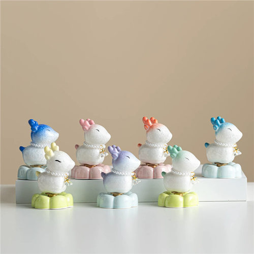 360° Rotating Ceramic Tea Pet Ornament & Gift
