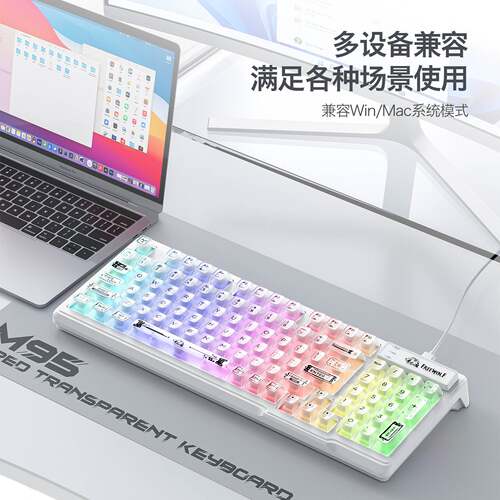 Custom Transparent Wired RGB Mech Keyboard
