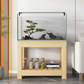 鱼缸架子实木鱼缸柜子底座松木草缸水族箱鱼缸底柜底架实木鱼缸架