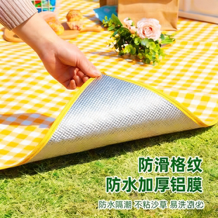 户外露营野营轻便野餐垫防水防潮垫板加厚超加大号婴儿外出