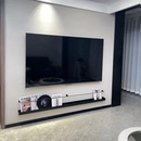 极简悬空壁挂电视柜客厅悬挂装 饰遮丑报刊杂志架收纳壁炉一字隔板