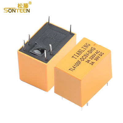 HRS1H-S-DC5V 4100 小型信号继电器 六脚  (5只)