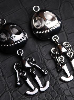 外星人项链男女潮人网红嘻哈街头ins暗黑个性情侣毛衣链吊坠