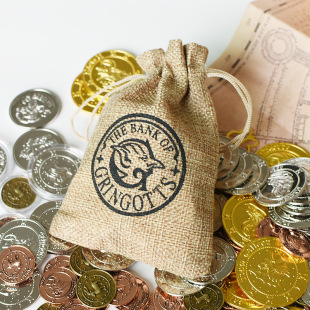 哈利周边金币古灵阁巫师银行钱币波特金加隆银西可纪念币生日礼物