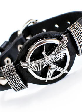 饥饿游戏 嘲笑鸟 手链 欧美 不锈钢手链 二次元动漫周边