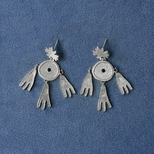 纯银捕梦耳环 PEPE胡椒盐 SALE