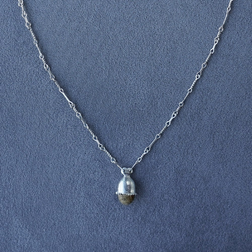 SALE E PEPE胡椒盐 纯银胖果吊坠项链