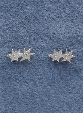 【欧阳娜娜同款】SALE E PEPE胡椒盐·纯银群星耳钉 圣诞礼物