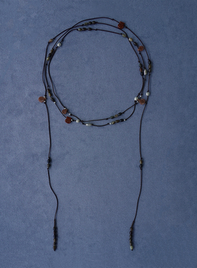 SALE E PEPE胡椒盐·纯银碰杯编绳长项链