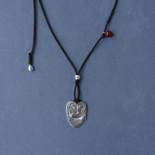 纯银拥抱编绳项链 PEPE胡椒盐 七夕圣诞生日礼物 SALE