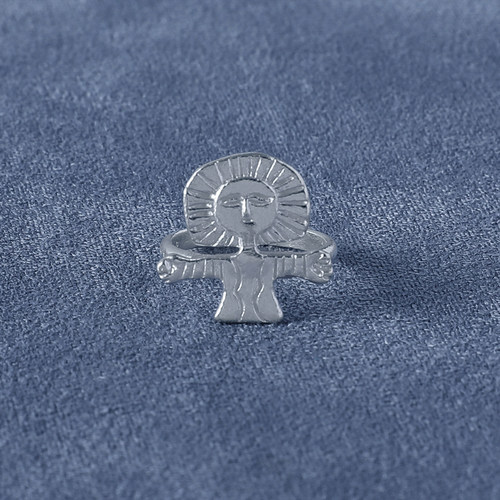 SALE E PEPE 胡椒盐 纯银抱抱海神戒指