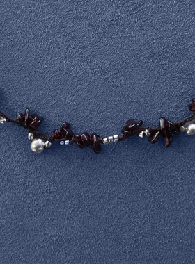 SALE E PEPE胡椒盐·纯银石榴石葡萄多多项链