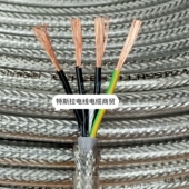 透明外皮 4芯1.5平方屏蔽线RVVP 耐油耐酸 1.5