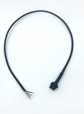 4PIN端子线SM四芯RGB灯带连接线 公插针母头 50CM汽车氛围灯线