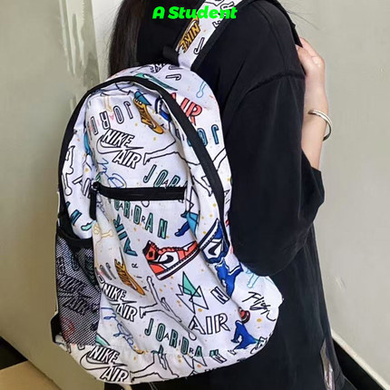 Jordan 随机涂鸦个性中号聚酯纤维男女学生双肩包书包 FJ6775-972