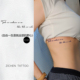 ZICHEN 女短句 草本纹身贴高级感简约个性 自由一生是我全部 野心