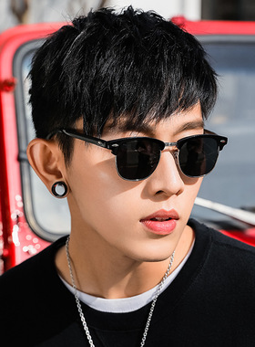 玻璃片登山钓鱼男女开车墨镜痞帅复古2025太阳镜司机驾驶防晒眼镜