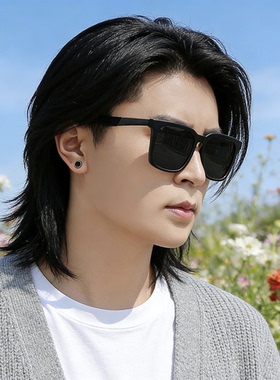 高级感方框太阳镜男女通用防紫外线开车驾驶墨镜骑手徒步旅游眼镜