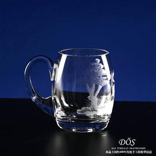 福络依德奥地利DÖS 进口水晶玻璃啤酒杯白啤杯自然生态系列