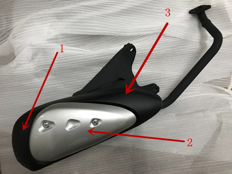 适用五羊本田WH100T-2C塔帕消声器排气管总成烟统尾气管原装正品