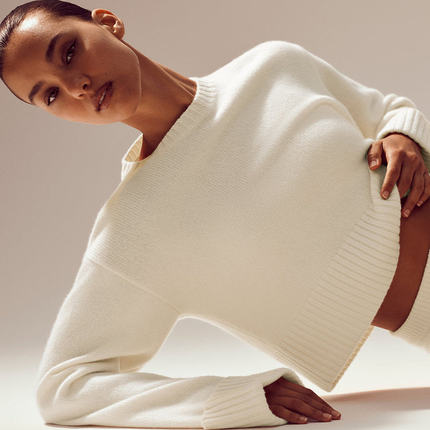 alo新款 Cashmere Embrace Pullover柔软宽松廓形奢华羊绒套头衫