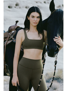 alo新款 Softsculpt Precision Bra自然透气中等压缩运动内衣文胸