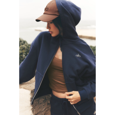 新款女士运动瑜伽健身连帽卫衣
