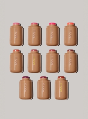 新款rhode 奶油质感腮红hailey海莉 sprinkle回归8色可涂嘴唇两用