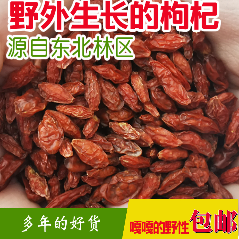 东北特产野外生长的枸杞子野性够用的红枸杞干货泡茶枸杞250克包 传统滋补营养品 枸杞 原图主图