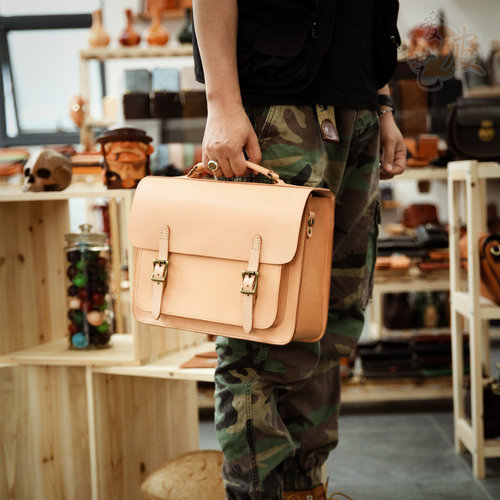 复古大号剑桥包男士牛皮经典手工包斜挎包单肩手提英伦公文包男包